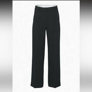 NWT Aritzia Wilfred The Effortless Pants in Black Size 2